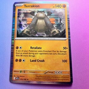 terrakion - 054/086 (holo rare) — pokemon: white flare